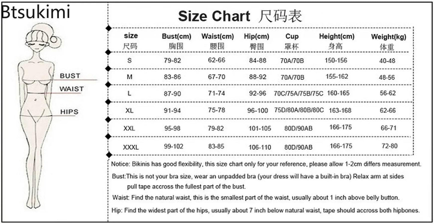 Plus Size 4XL 5XL Women's Summer Swimsuits Two Pieces Swimwear Female Bikini Sets Bathing Suits for Fat Women Bikinis Mujer 2025 - Empire P.E