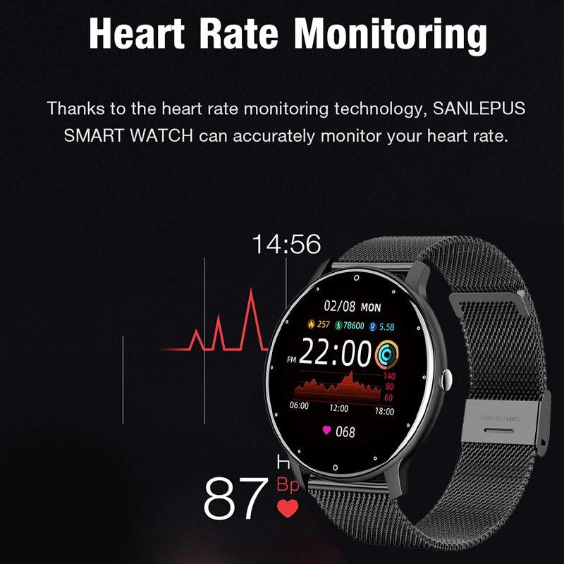 LIGE Smart Watch Men or Women Full Touch Screen Sport Fitness Watch - Empire P.E