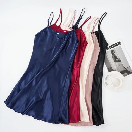 Women's Satin Sexy Nightgown - Empire P.E