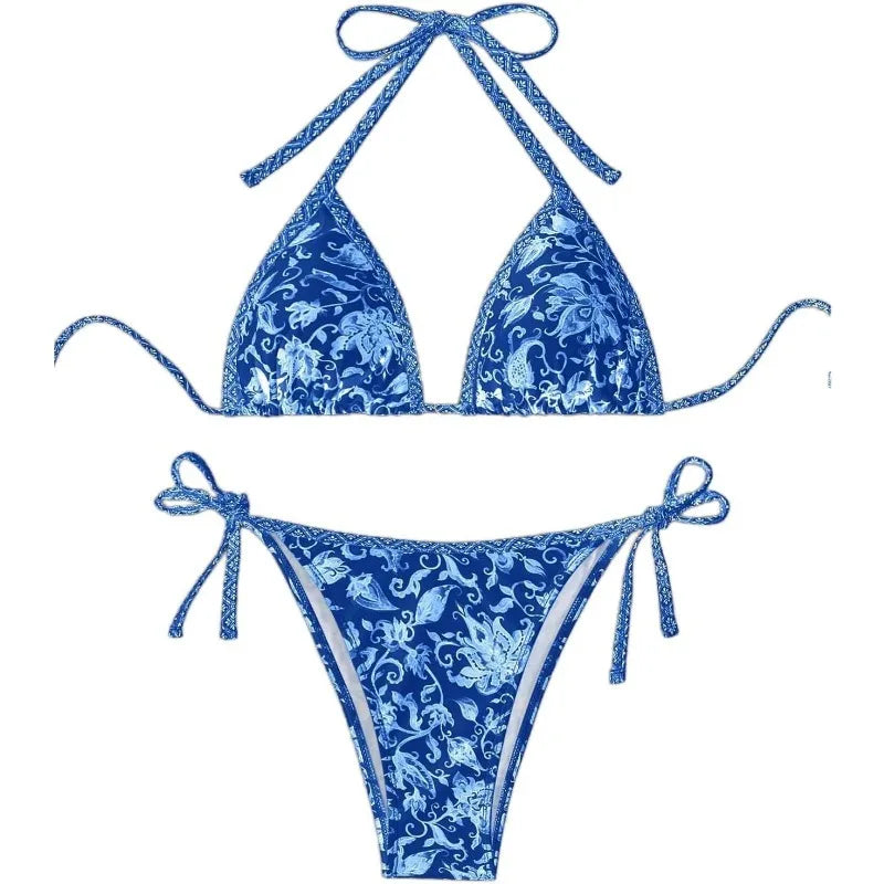 2026 New Halter String Triangle Two Piece Bikini