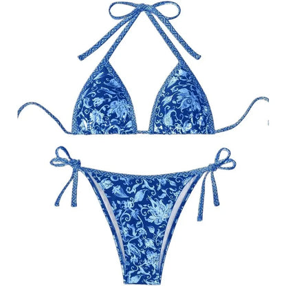 2026 New Halter String Triangle Two Piece Bikini
