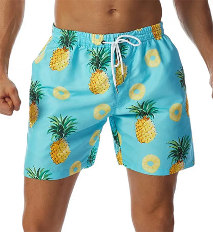 Men's 3D Print Graffiti Art Pattern Beach Shorts