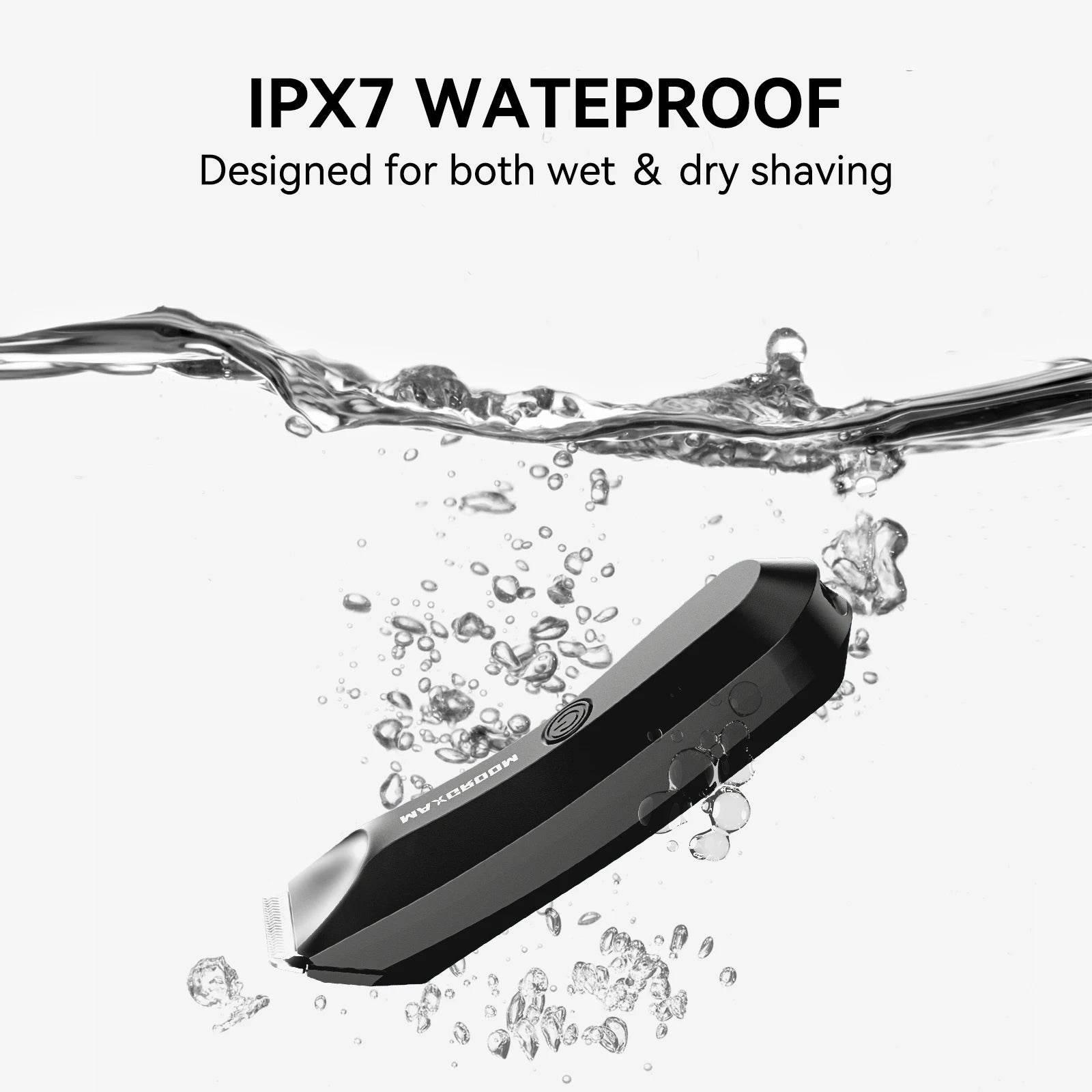 MAXGROOM Body Hair Trimmer Shaver for Men Ball Trimmer for Groin Pubic Replaceable Ceramic Blade Electric IXP7Waterproof Clipper - Empire P.E