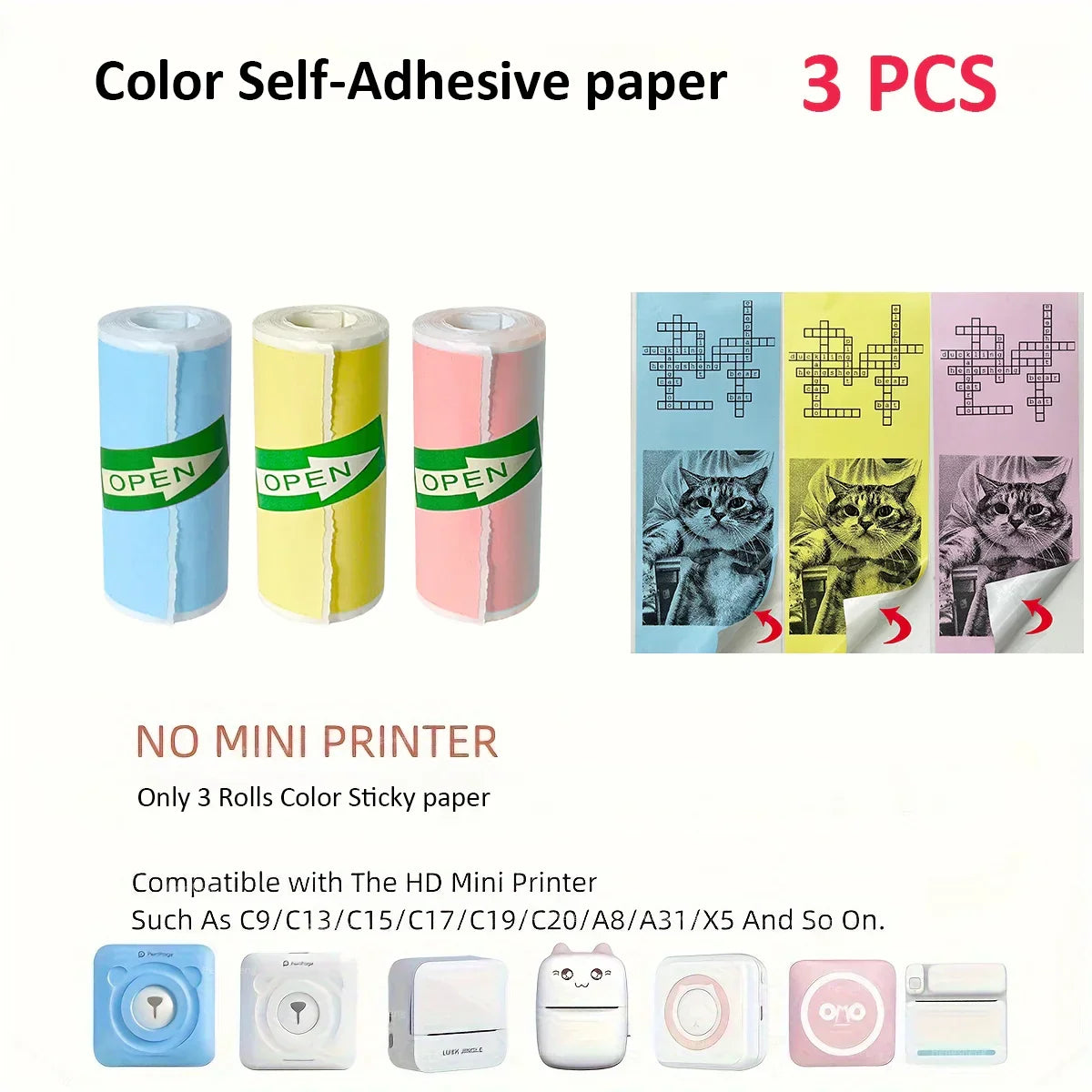 Rolls Of Self-Adhesive Paper Portable Thermal For Printer - Empire P.E