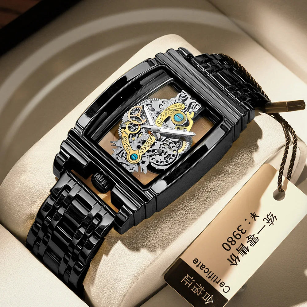 2024 Transparent Full Hollow Metal Leather Watches