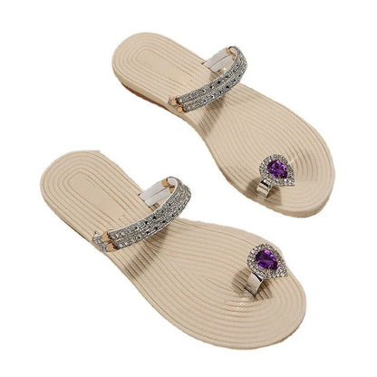 Flip-flops women 2024 summer new two-wear beach sandals