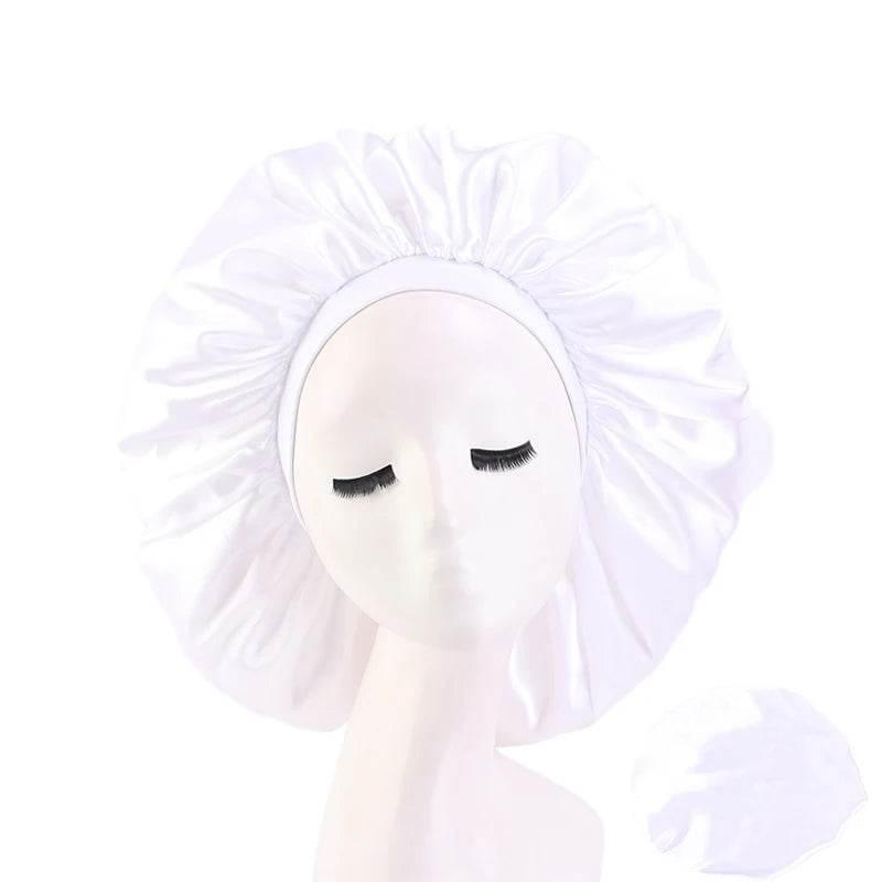Women Oversized Silky Hair Bonnet Solid Color - Empire P.E