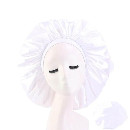 Women Oversized Silky Hair Bonnet Solid Color - Empire P.E