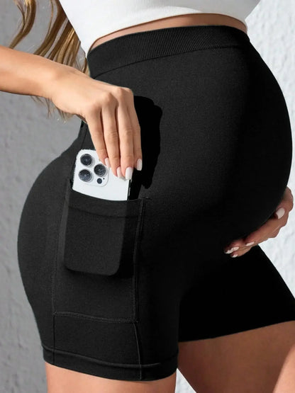 Womens Maternity Yoga Shorts - Empire P.E