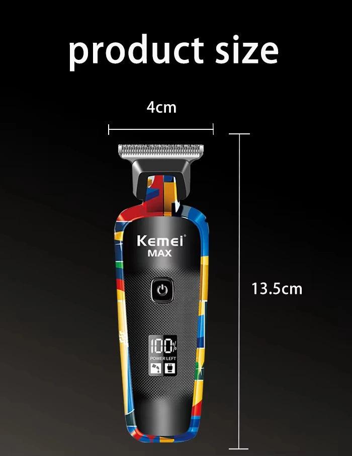 Kemei Rechargeable Graffiti Pattern Electric Hair Clipper Professional - Empire P.E