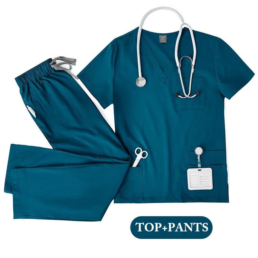 Hot Sale Nurse Scrubs Set Women Anti Wrinkle Washable Soft Hospital Uniform Medical Scrubs Women Scrubs Sets Medical Accessories - Empire P.E