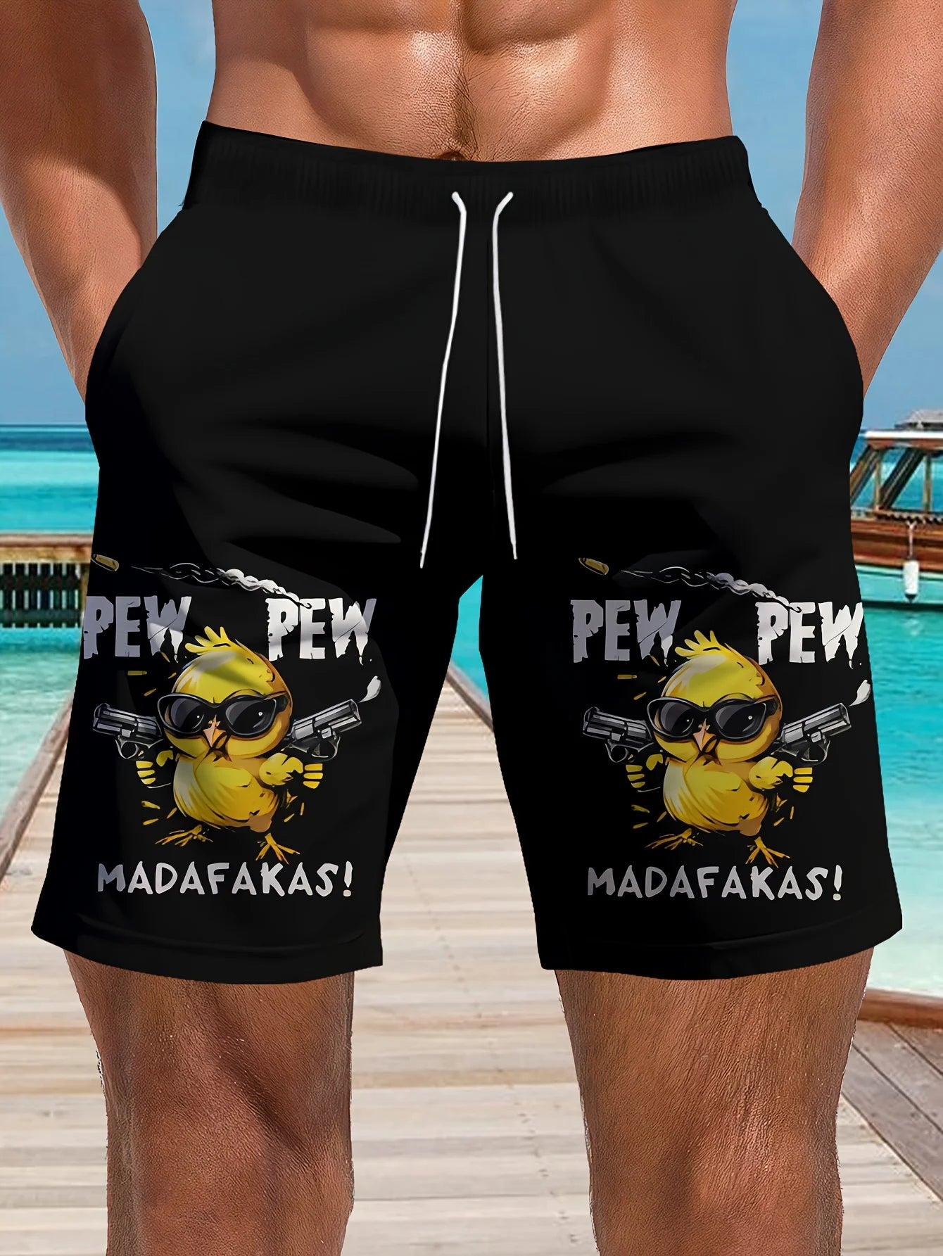 3D Printed Men's Beach Shorts