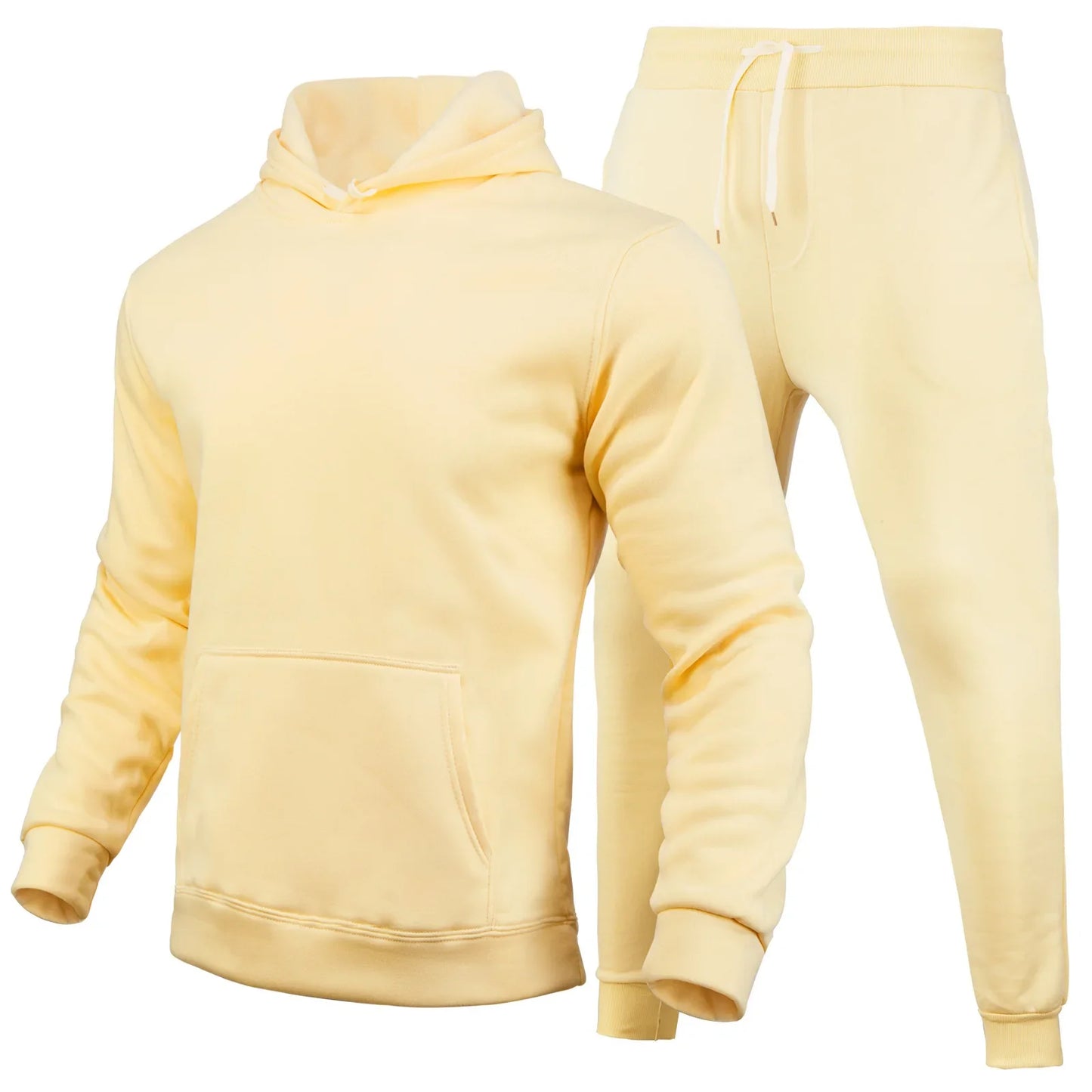 Men's  Hooded Pullover + Sweatpants Sports Suit