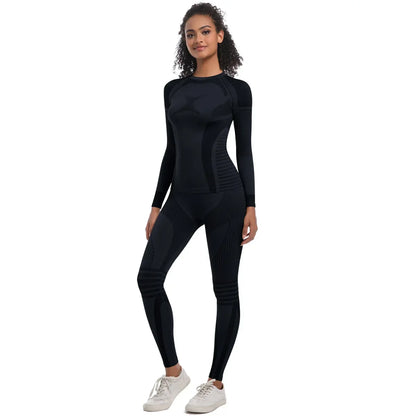 2Pc Women Skiwear Yoga Set