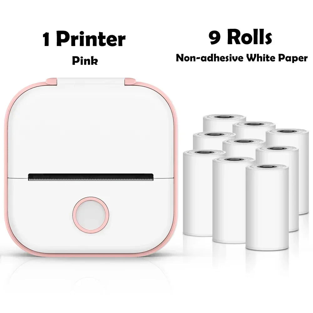 Portable Mini Wireless Thermal Pocket Printer Self-adhesive Stickers - Empire P.E