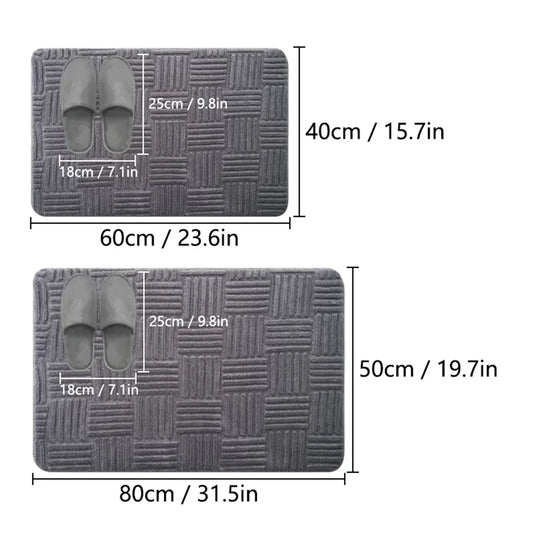 Simple bathroom absorbent floor mat
