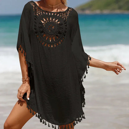Holiday Knitting Crochet Beach Cover Ups Dress