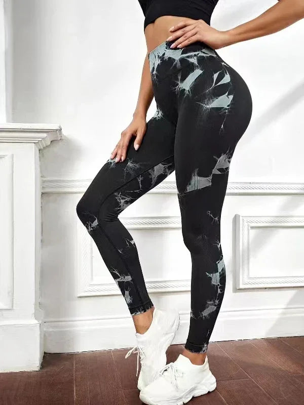 Tie Dye Yoga Pants Sport Leggings - Empire P.E
