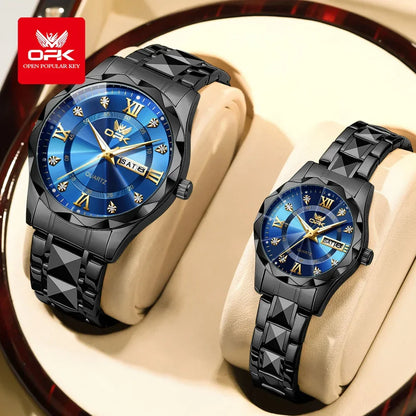 Couple Diamond Gold Watch - Empire P.E