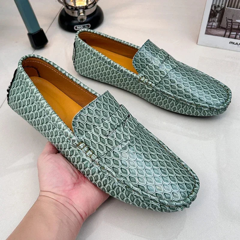New Loafers Men Handmade Leather Dress Shoes - Empire P.E