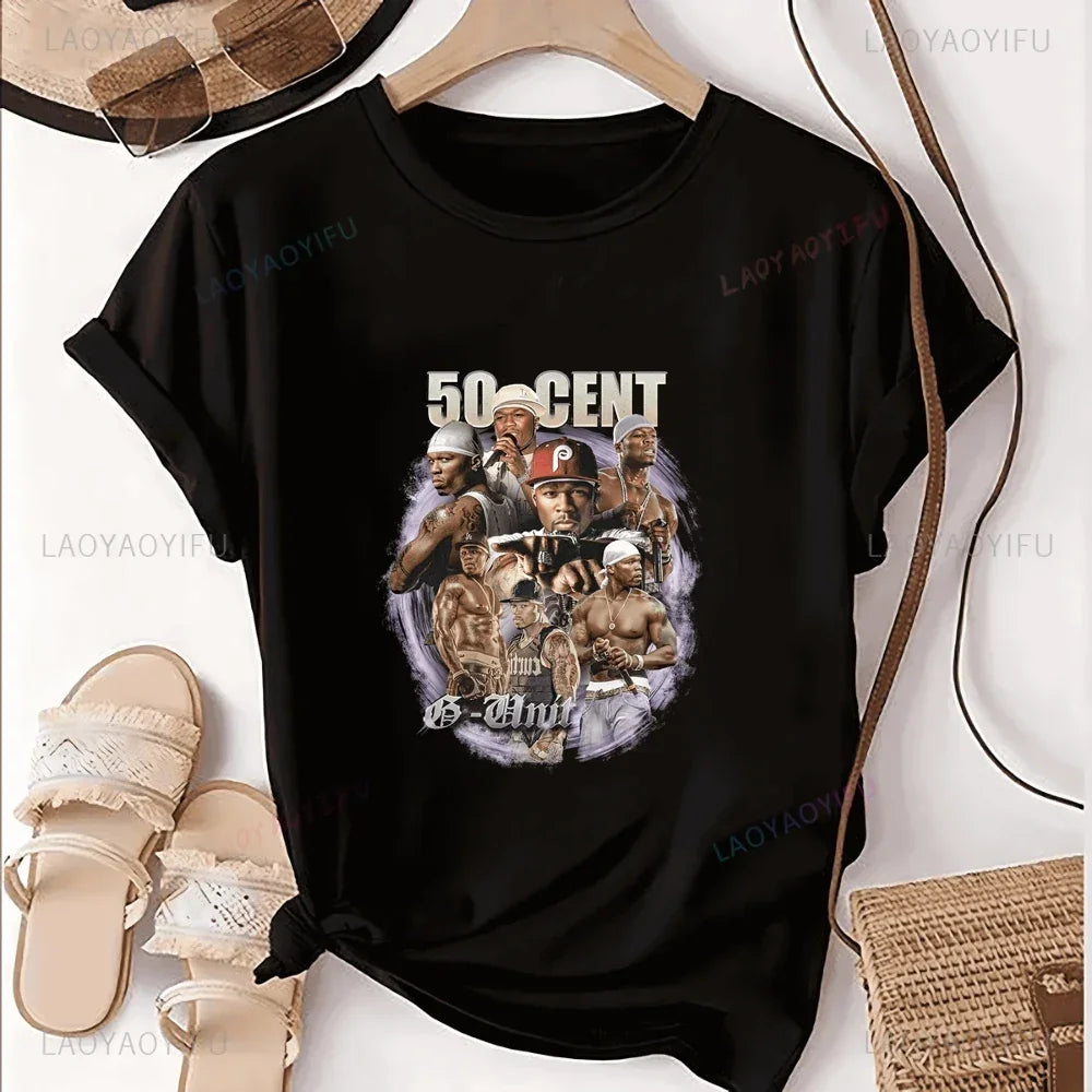 50 Cent Rap Print T-shirt Top 50 Cent Trend - Empire P.E
