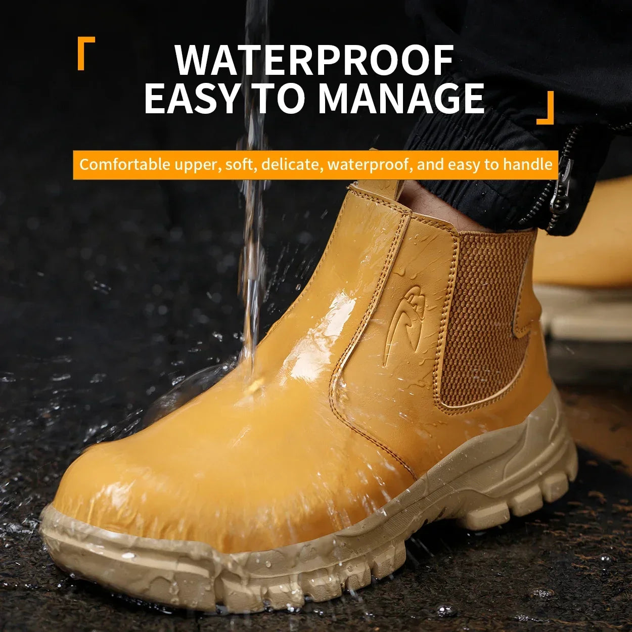 Waterproof Men's Safety Work Boots Steel Toe Shoes - Empire P.E