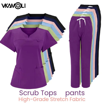 NEW Slim fitting elasticity Scrubs sets