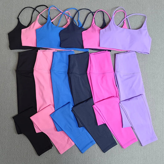 Yoga Clothes Set 2 Pcs Gym Tights Sports Set - Empire P.E