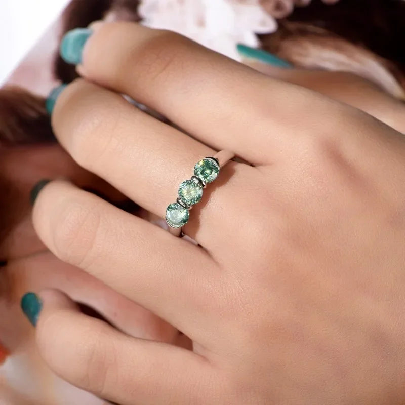 D Color Women Moissanite Ring s925 Silver - Empire P.E
