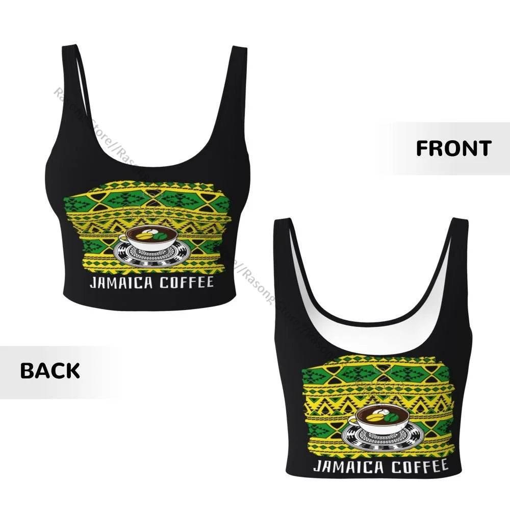 Sports Bra Women Running Yoga Clothes Vest Jamaica Kingdom Flag Gathering Fitness Vest - Empire P.E