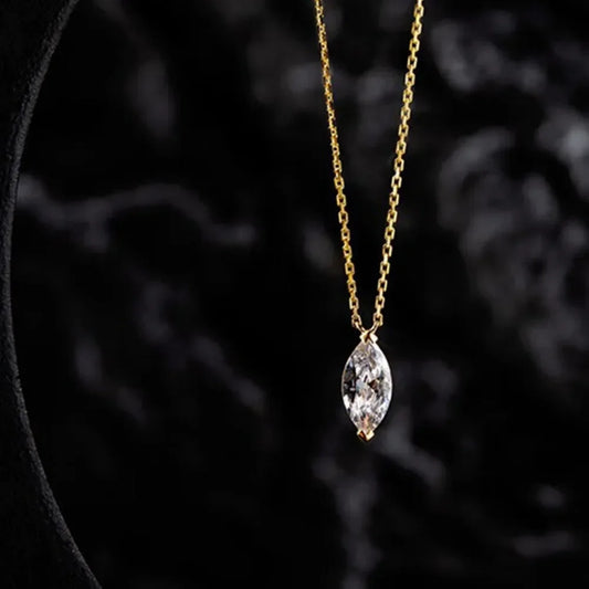 925 Sterling Silver Marquise Necklace for Women - Empire P.E