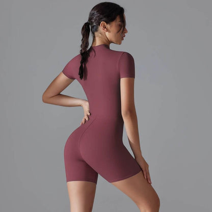 Women Bodysuits Fitness Sports Bodysuit Yoga Suit Breathable Quick Drying Sports Yoga Clothing Women's Gym Push Up Workout - Empire P.E