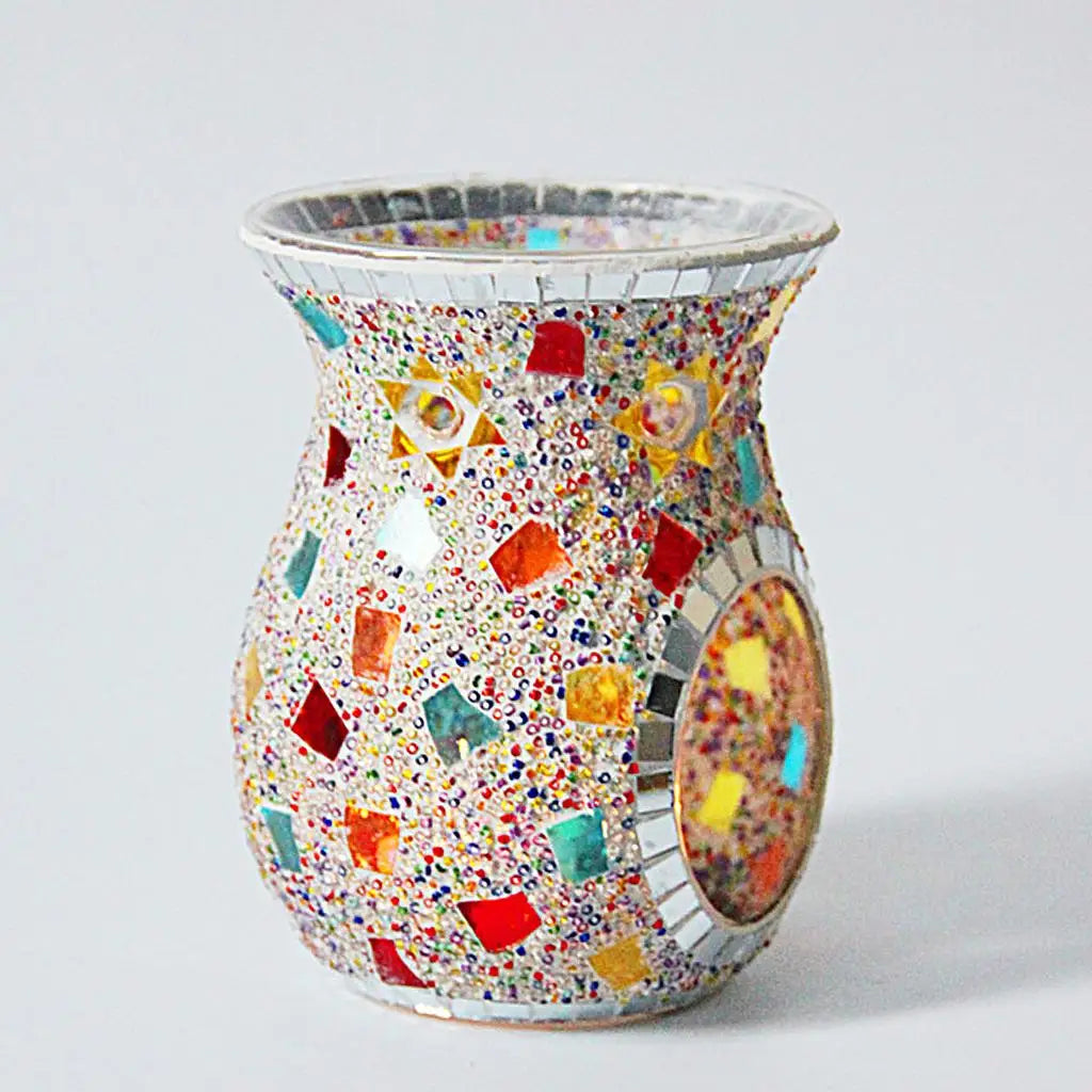 Turkish Style Mosaic Glass Oil Burner Candle Holder