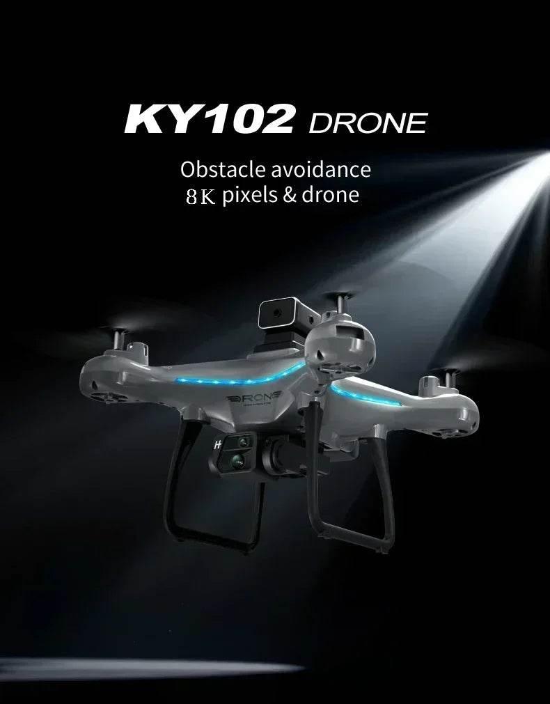 2025 KY102 Drone 8K Professional Dual Camera Brushless Quadcopter Obstacle Avoidance Optical Flow Aerial Drone RC 10000M - Empire P.E
