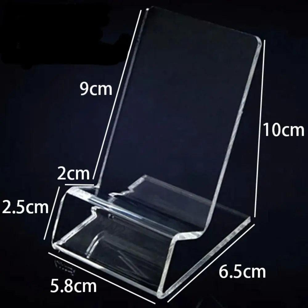 New Portable Acrylic Phone Holder Transparent Rack Stand Display Stand Desk Organizers Office Accessories Cell Phone Holder - Empire P.E