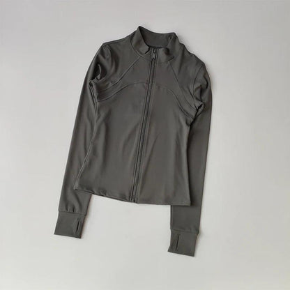 Yoga Suit Women's High-end Standing Collar Long Sleeved - Empire P.E