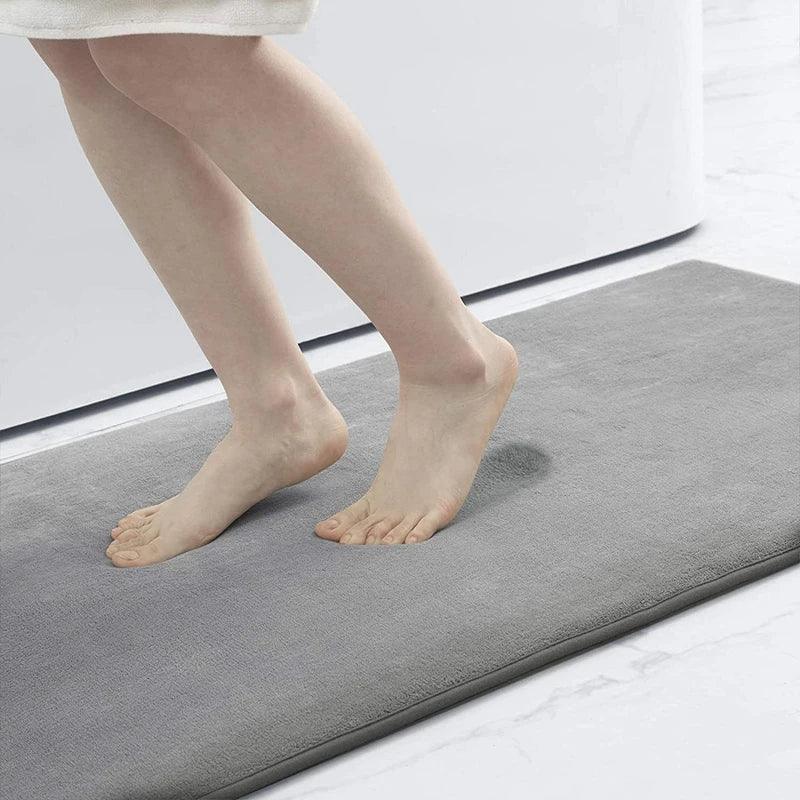 Homaxy Super Absorbent Bath Mat Memory Foam Carpet Non-Slip Toilet Bathroom Rug - Empire P.E