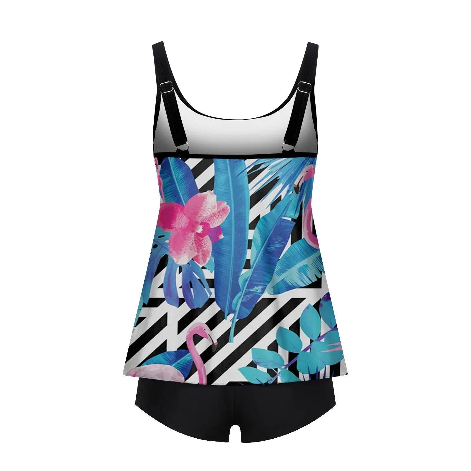 2024 Personality Popular Women's Swimsuit Sexy Printed Vest Shorts Swimsuit Two-Piece Set Soft And Comfortable Swimwear - Empire P.E