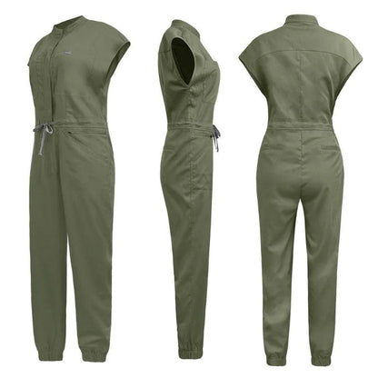 New Jumpsuits Medical Scrubs Uniform Short Sleeve