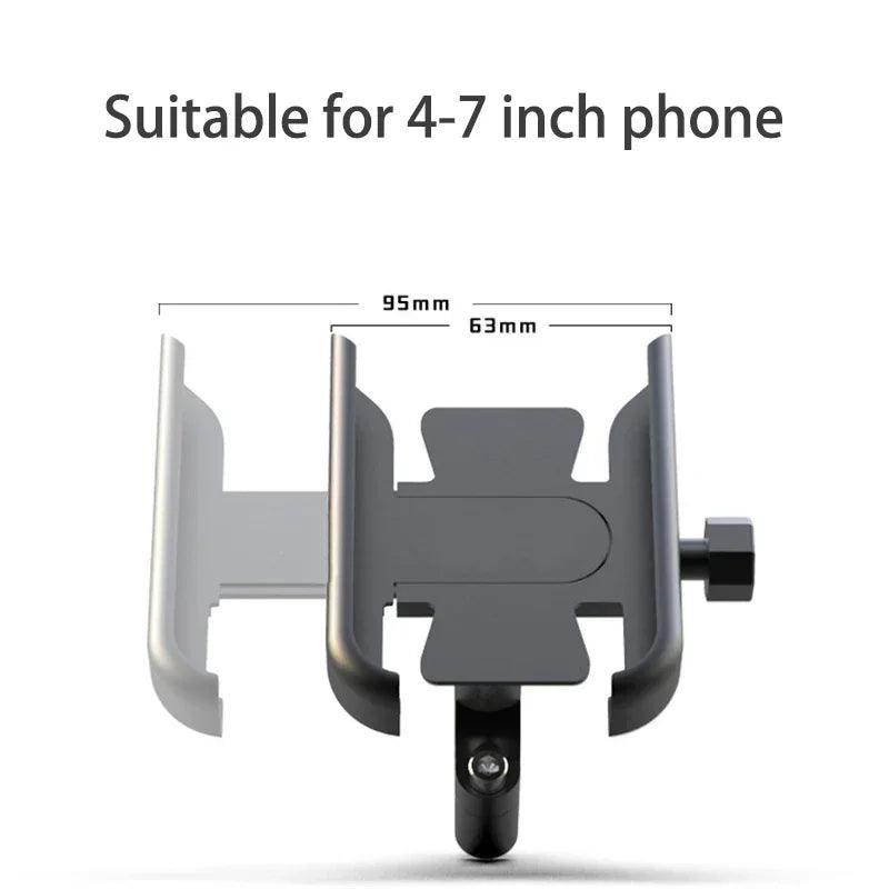 VIKEFON Aluminum Alloy Motorcycle Bike Bicycle Phone Holder for 4-7 inch Smartphone GPS Handlebar Mount Motorbike Accessories - Empire P.E