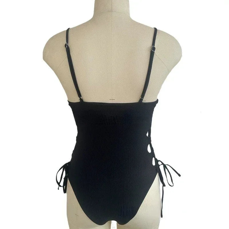 Sexy One-Piece Swimsuit Women Hollow Out Swimwear
