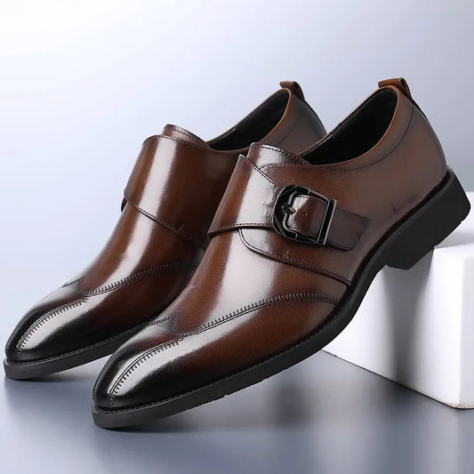 Men Business Dress Shoes Hasp Formal Leather Shoes for Men - Empire P.E