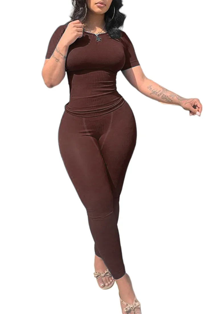 Lounge Wear Ribbed Casual 2 Piece - Empire P.E