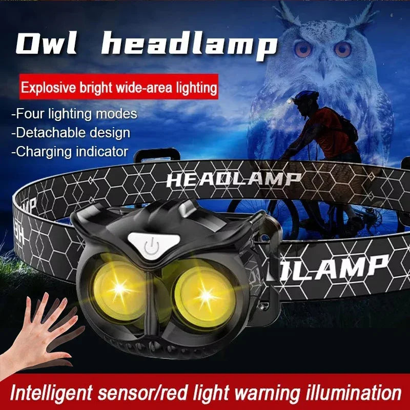 Owl Headlamp Waterproof USB Rechargeable - Empire P.E
