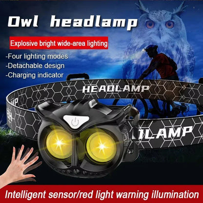 Owl Headlamp Waterproof USB Rechargeable - Empire P.E