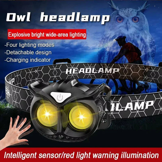 Owl Headlamp Waterproof USB Rechargeable - Empire P.E