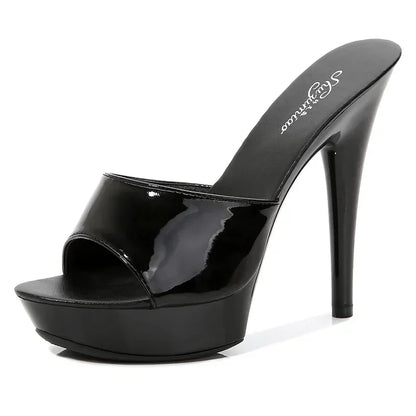 Sexy Fashion 13CM Slides Party Shoes for Woman - Empire P.E