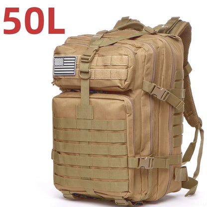 25L/50L 1000D Nylon Waterproof Trekking Fishing Hunting Backpack