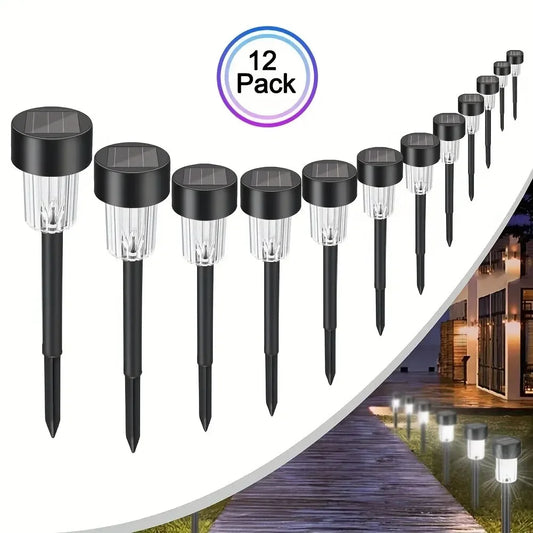 12 Pack Solar Outdoor Lights Solar Garden Light LED Landscape Lighting