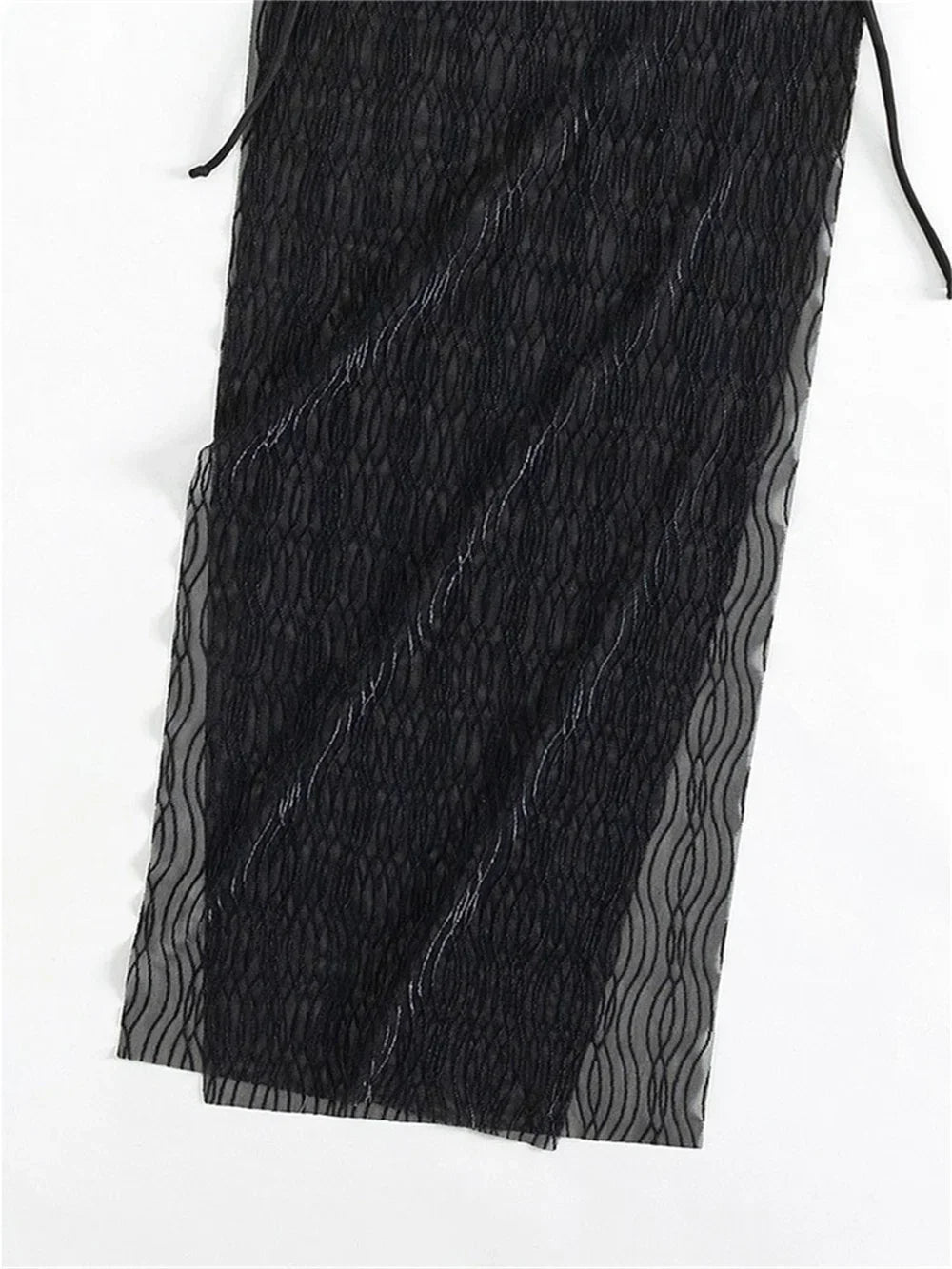 Sexy Mesh High Slit Dress Cover-Ups